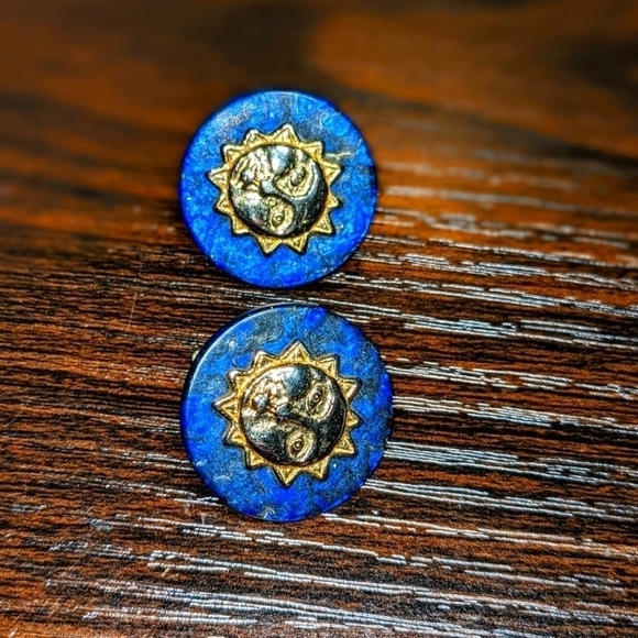 Celestial Sun Clip-on Earrings - Picture 3 of 3